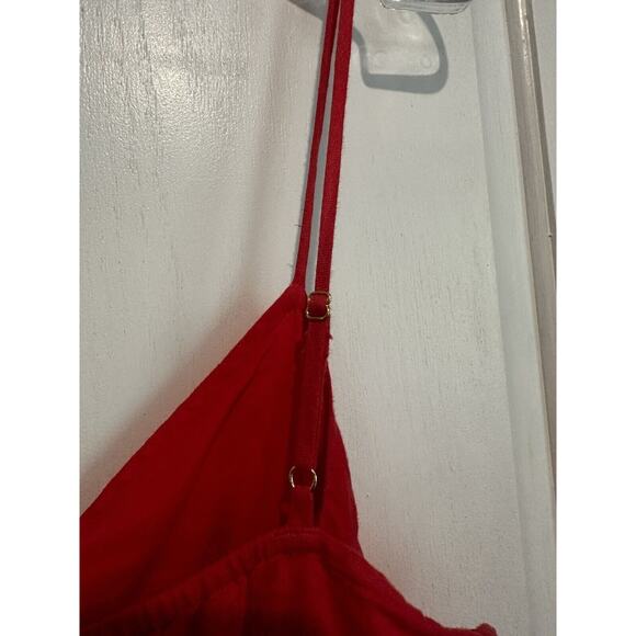 J. Crew 100% Linen Mini Dress Sleeveless Size XL Coral Lined Vacation Summer - Picture 5 of 9